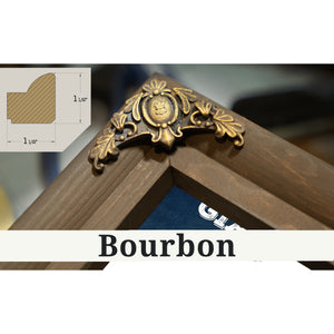 Bourbon frame corner detail, 1.5 inch ornate wood moulding, Giants Stadium - The Meadowlands New York Print