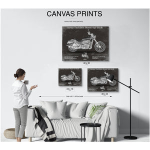 2018 Harley-Davidson Street 750 Print displayed on a wall