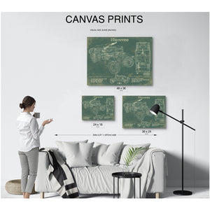 Humvee Jeep Army Art Print displayed on a wall