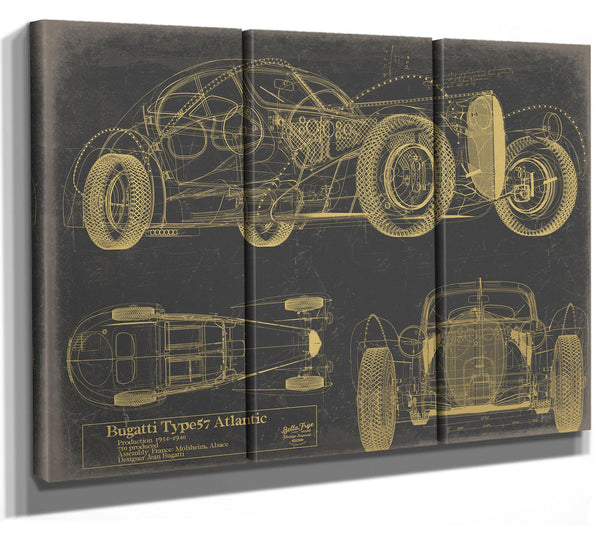 Cutler West Antique Car Blueprint Art: Vintage Vehicle Patent Print