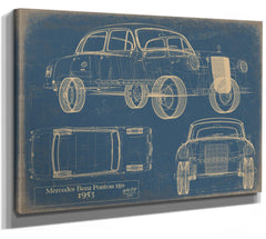 Cutler West Original 1953 Car Art - Gifts for Dad - Mancave Drawing