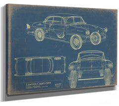 Cutler West Old 1955 Coupe Car Blueprint, - Original Vehicle Drawing