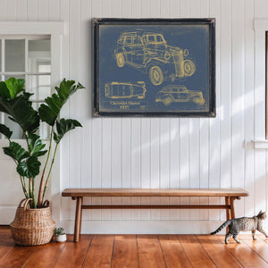 Cutler West 1937 Chevrolet Master Blueprint Art Print: Framed/Unframed Canvas