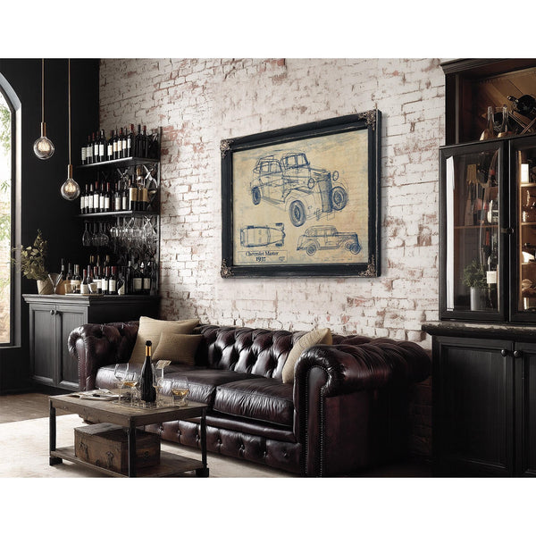 Cutler West 1937 Chevrolet Master Blueprint Art Print: Framed/Unframed Canvas