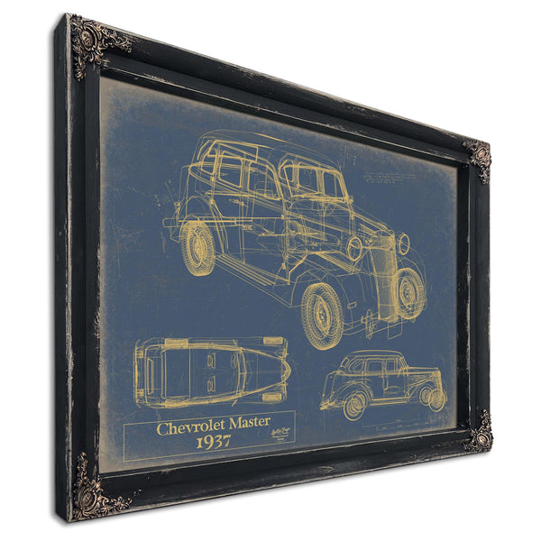 Cutler West 1937 Chevrolet Master Blueprint Art Print: Framed/Unframed Canvas