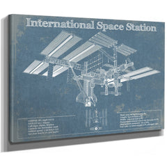 International Space Station Space Exploration Print as a stretched canvas wrap with gallery wrapped edges