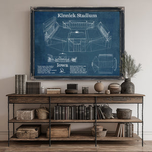 Iowa Hawkeyes football Kinnick Stadium Print canvas print size guide 24x18 36x24 48x36 inches