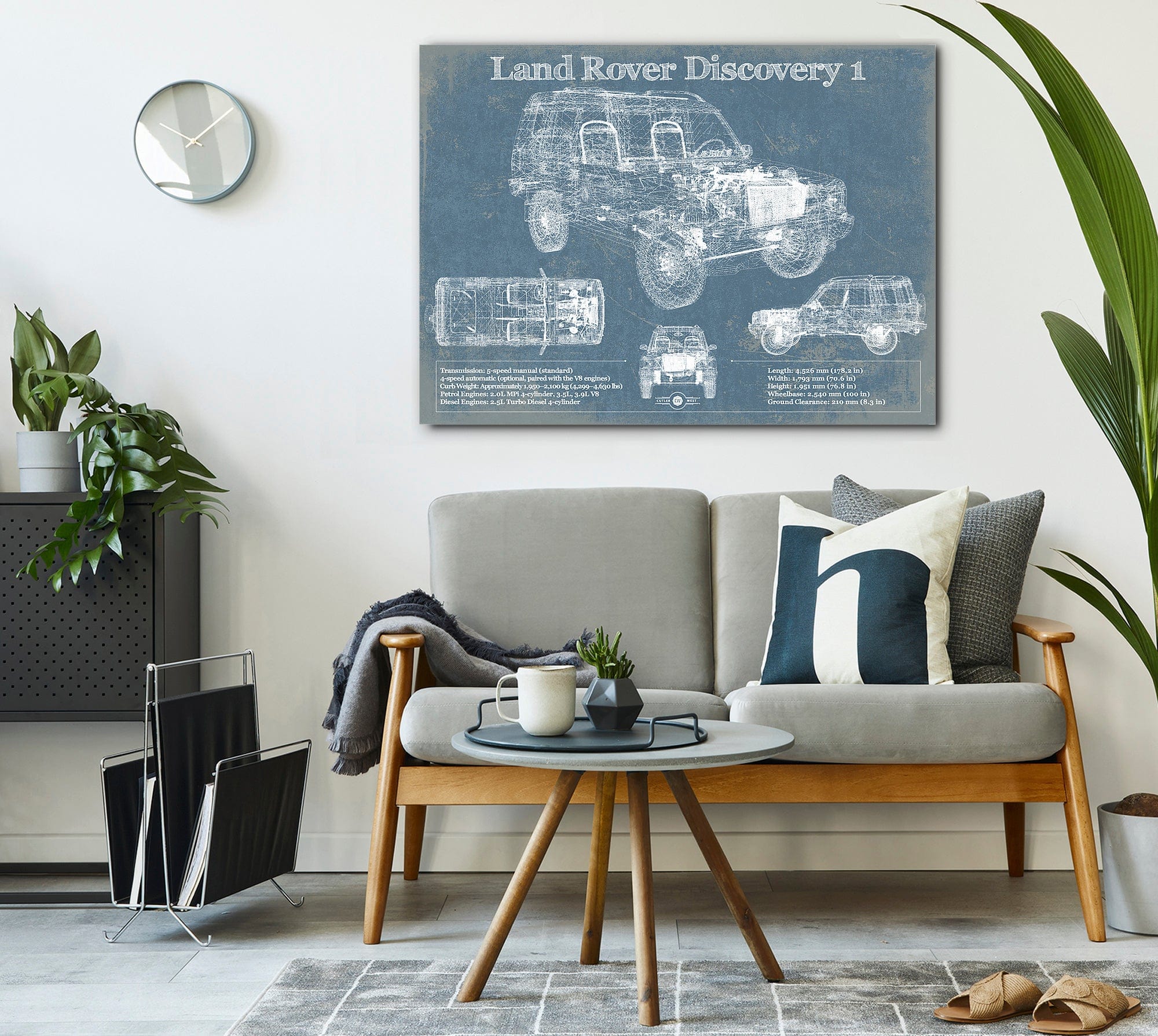 Cutler West Land Rover Discovery Series 1 Blueprint Vintage Auto Patent Print