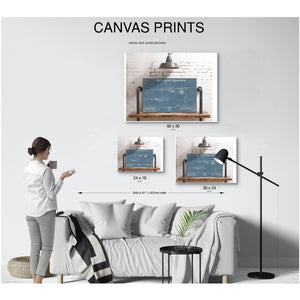 Lockheed AC-130H Spectre Blueprint Aviation Print displayed on a wall