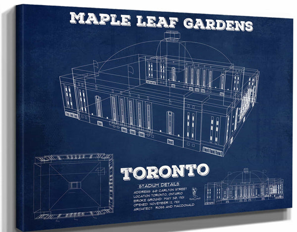 Cutler West Maple Leaf Gardens - Vintage NHL Hockey Print