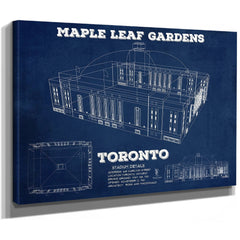 Maple Leaf Gardens - NHL Stadium Print as a stretched canvas wrap with gallery wrapped edges