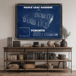 Maple Leaf Gardens - NHL Stadium Print canvas print size guide 24x18 36x24 48x36 inches