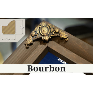 Bourbon frame corner detail, 1.5 inch ornate wood moulding, Maple Leaf Gardens - NHL Stadium Print