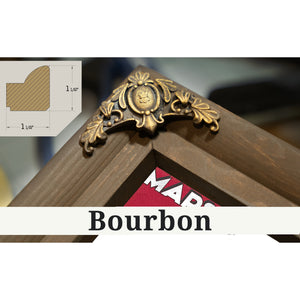 Bourbon frame corner detail, 1.5 inch ornate wood moulding, Mars Curiosity Rover NASA Space Art Print
