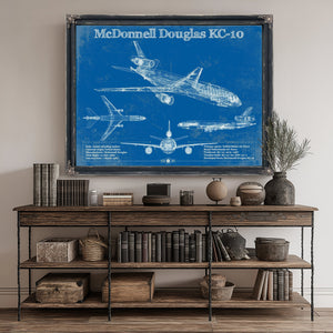 McDonnell Douglas KC-10 Extender Print canvas print size guide 24x18 36x24 48x36 inches