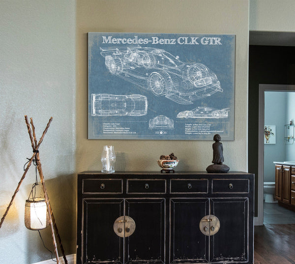 Cutler West Mercedes-Benz CLK GTR Original Blueprint Art