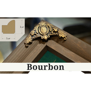 Bourbon frame corner detail, 1.5 inch ornate wood moulding, Miami Hurricanes - Hard Rock Football Stadium Print