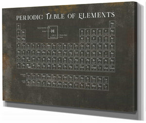 14" x 11" / Stretched Canvas Wrap Cutler West Modern Periodic Table of Elements Science Print - Framed or Unframed Chemistry Art