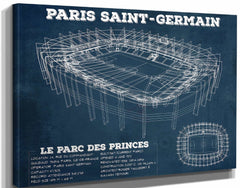 14" x 11" / Stretched Canvas Wrap Cutler West Paris Saint-Germain FC - Parc des Princes Stadium Soccer Print