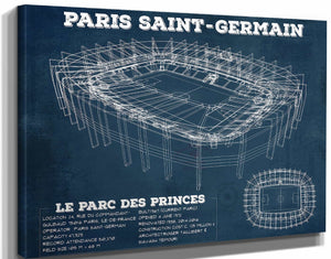 14" x 11" / Stretched Canvas Wrap Cutler West Paris Saint-Germain FC - Parc des Princes Stadium Soccer Print