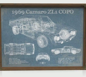 1969 Chevrolet Camaro ZL1 COPO Print — Car Lover Gift