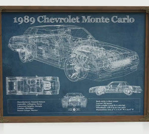 1989 Chevrolet Monte Carlo SS Print — Car Lover Gift
