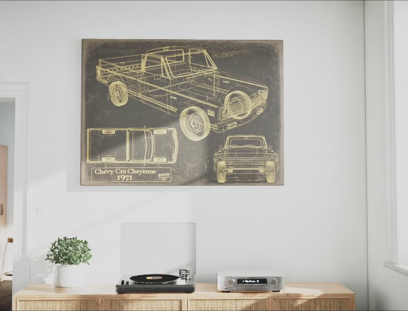 Harley Davidson Heritage Softail アートパネル 2012 Harley Davidson Heritage Softail Wall Art Print | Cutler West
