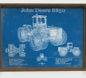 1982 John Deere 8850 4wd Tractor Art Print — Farmer Gift