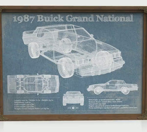 1987 Buick Regal Grand National GNX Art Print — Car Lover Gift