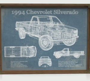 1994 Chevrolet Silverado 1500 Print — Gift for Him