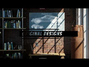 1978 Chevrolet Corvette Blueprint Vintage Auto Print