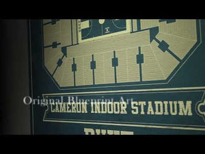 Duke Blue Devils - Cameron Indoor Stadium Seating Chart - College Basketball Blueprint Art