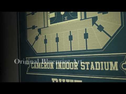 Duke Blue Devils - Cameron Indoor Stadium Seating Chart - College Basketball Blueprint Art