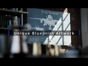 U.S. Air Force MQ-9A Reaper Vintage Aviation Blueprint Military Print