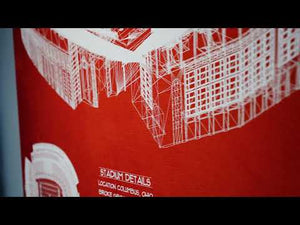 Ohio State Buckeyes Art - Ohio Stadium Vintage Stadium Blueprint Art Team Print