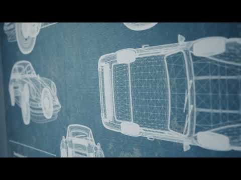Porsche 911 Vintage Blueprint Auto Print
