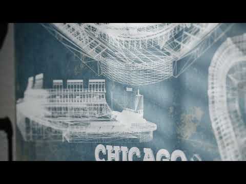 Vintage Wrigley Field Print - Chicago Cubs Baseball Print