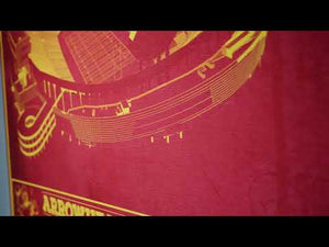 Kansas City Chiefs Arrowhead Stadium Vintage Football Art Print