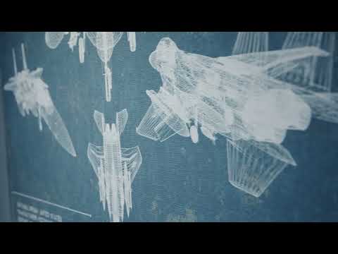 F-15 Eagle Vintage Aviation Blueprint Military Print - Custom Name and Squadron Text