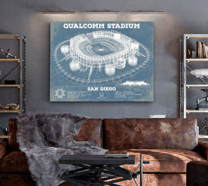 Cutler West Qualcomm Stadium - San Diego Stadium - Vintage San Diego State Aztecs Football Print