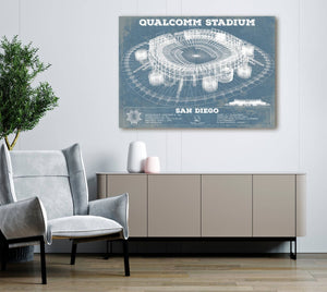 Cutler West Qualcomm Stadium - San Diego Stadium - Vintage San Diego State Aztecs Football Print