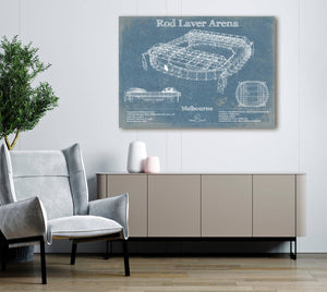 Cutler West Rod Laver Arena Park Vintage Australian Open Arena Print
