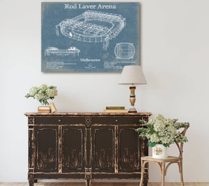 Cutler West Rod Laver Arena Park Vintage Australian Open Arena Print