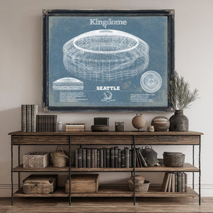 Seattle Mariners - Kingdome Stadium Print canvas print size guide 24x18 36x24 48x36 inches