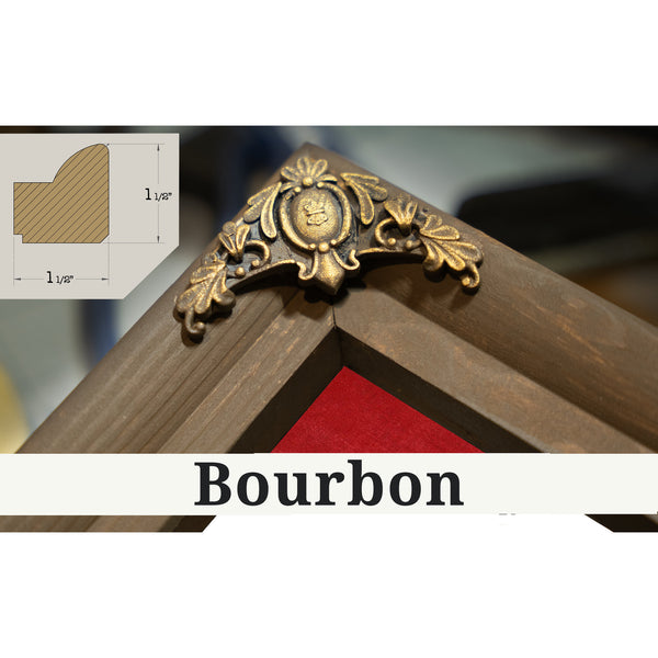 Bourbon frame corner detail, 1.5 inch ornate wood moulding, St Louis Cardinals - Busch Stadium Print