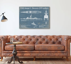Cutler West USS Jesse L. Brown (FF-1089) Original Military Wall Art - Customizable