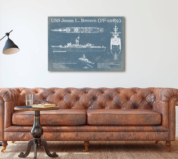 Cutler West USS Jesse L. Brown (FF-1089) Original Military Wall Art - Customizable