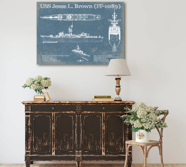 Cutler West USS Jesse L. Brown (FF-1089) Original Military Wall Art - Customizable
