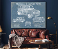 Cutler West Mercedes Benz GLE580 (2020) Blueprint Vintage Auto Print