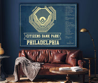 Cutler West Philadelphia Phillies - Citizens Bank Park Vintage Baseball Print